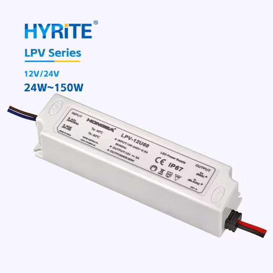 Resistente al agua IP67 en el exterior 12V 150W DC Fuente de alimentación LED con Ce RoHS
